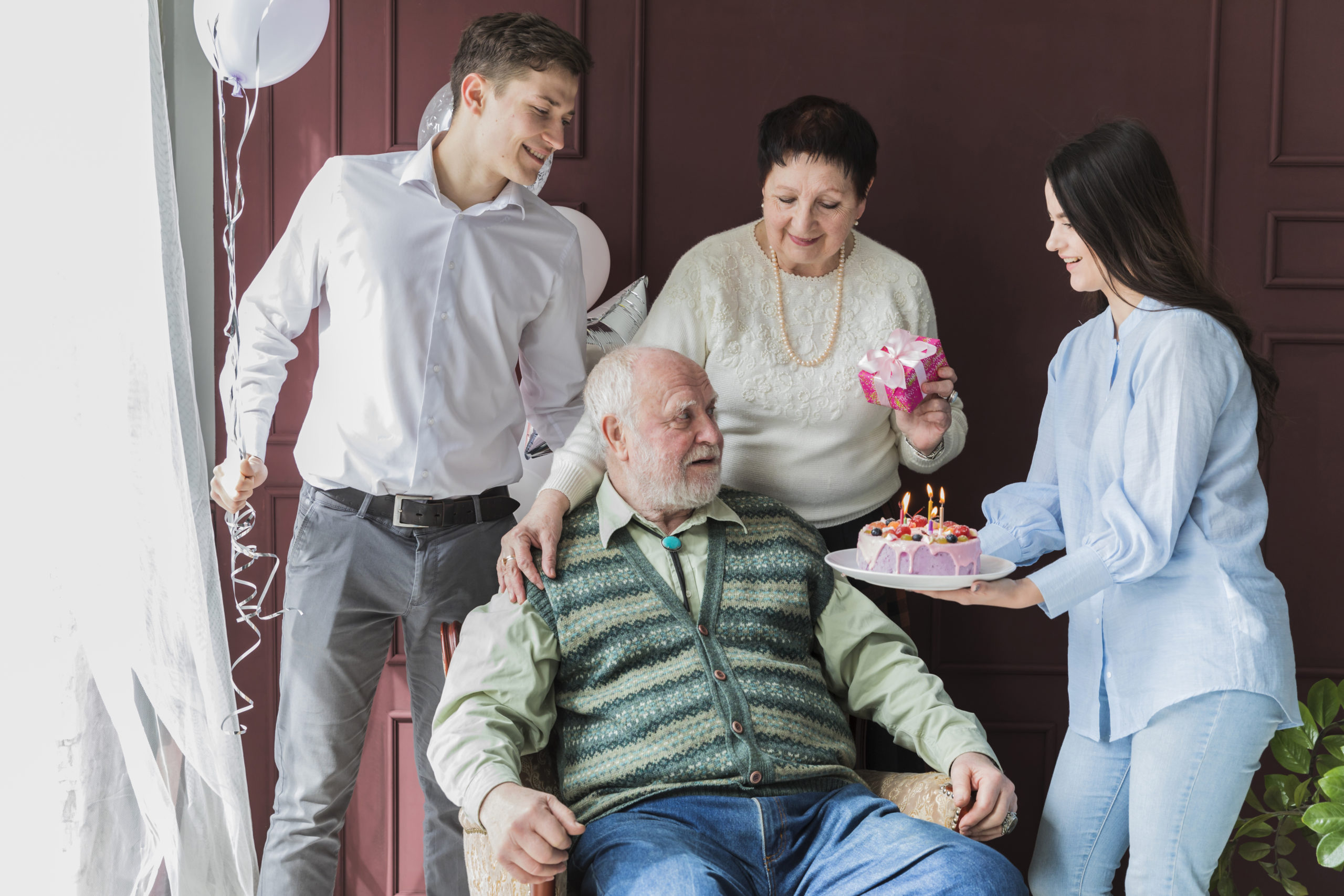 senior-people-celebrating-birthday senior daily living help las vegas nv